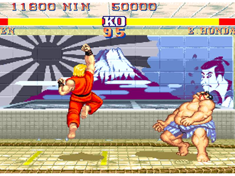 A Street Fighter 2 screen.