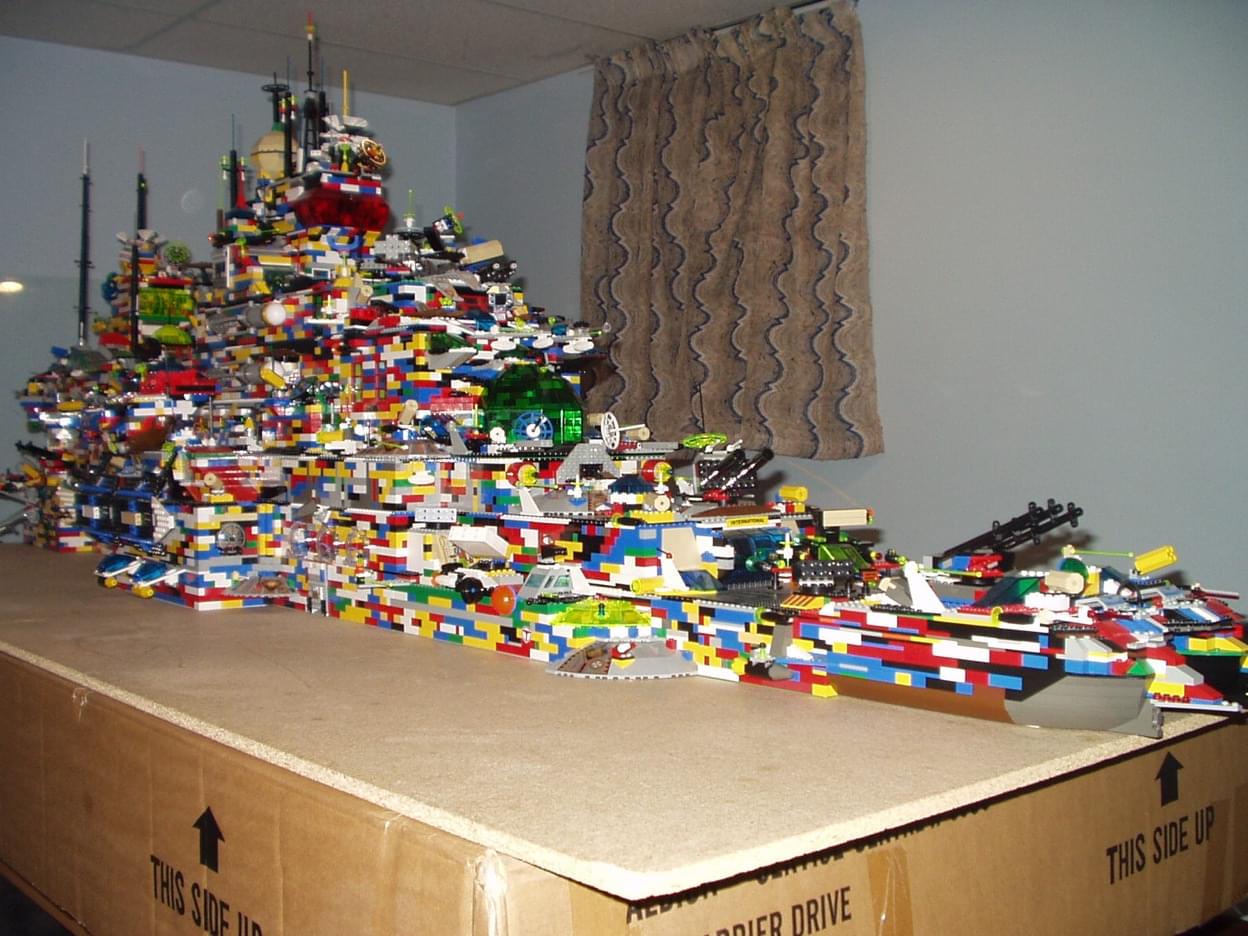 Giant lego aircraft carrier.