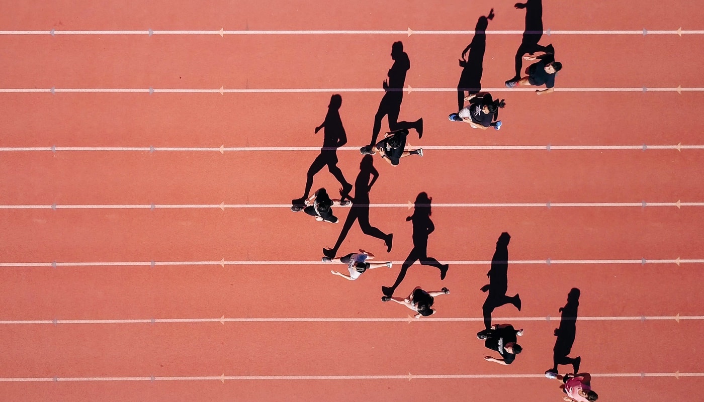 Track and field race.