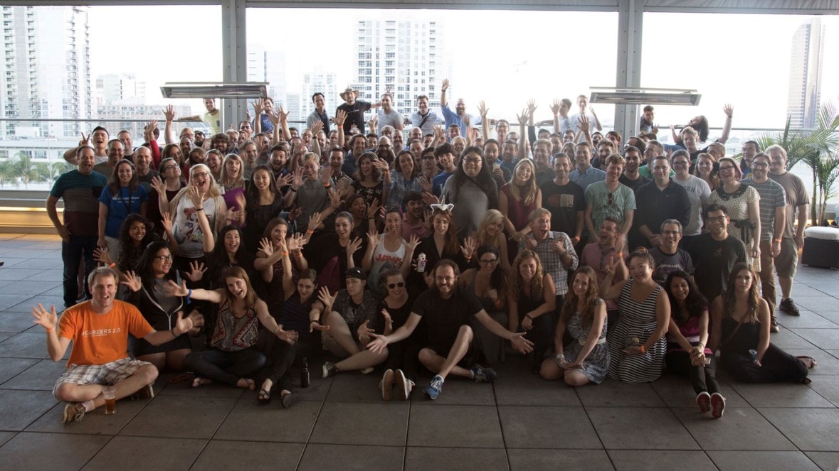 Group photo from the San Diego Stack Overflow meetup.