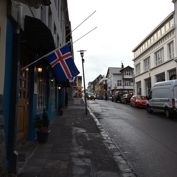 Downtown Reykjavik.
